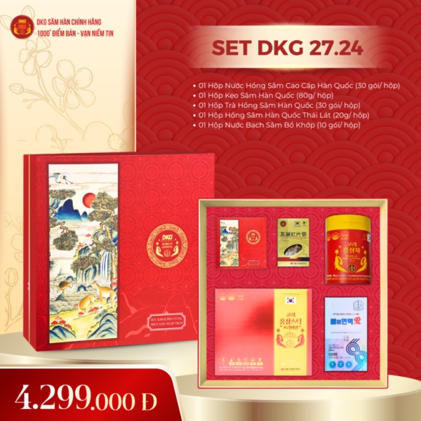 Set Quà Tết DKG.24 Cao Cấp – Bộ Sưu Tập Ngũ Phúc Dưỡng Sinh Hoàng Gia