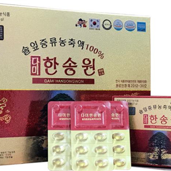 Tinh Dầu Thông Đỏ Chính Phủ Hàn Quốc Dami Hansongwon 60 Viên – Tăng Cường Sức Khỏe Toàn Diện