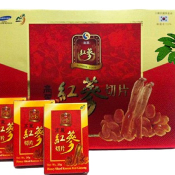 HỒNG SÂM HÀN QUỐC THÁI LÁT TẨM MẬT ONG SAMBOK HỘP 10 GÓI – BỒI BỔ SỨC KHỎE TOÀN DIỆN