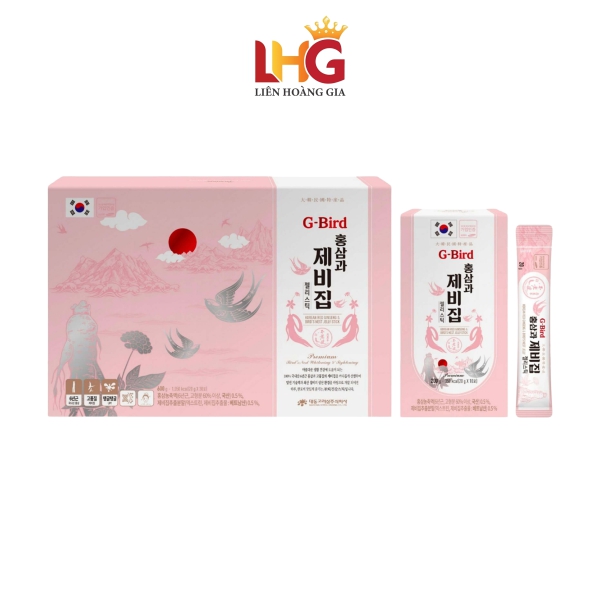 Thạch Hồng Sâm Yến Sào G-Bird Daedong - Sự kết hợp hoàn hảo giữa sâm thượng hạng 6 năm tuổi và yến sào Việt Nam giúp bảo vệ sức khỏe toàn diện.