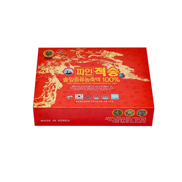Tinh Dầu Thông Đỏ Chính Phủ Cao Cấp PINE JEOK SONG GOLD 120 Viên