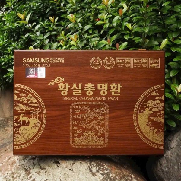 An Cung Hoàng Gia Imperial Chongmyeong Hwan Samsung Hộp Gỗ 60 Viên Chính Hãng