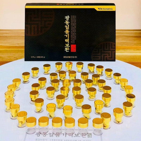 An Cung Ngưu Hoàng Hoàn Kwangdong Hộp Đen 60 Viên – Hỗ Trợ Tim Mạch, Ngừa Tai Biến