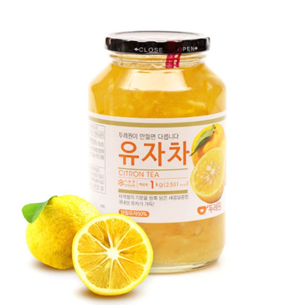 Mật Ong Chanh Honey Citron Tea Dooraewon (Hũ 1kg) - Tăng cường đề kháng, bổ sung Vitamin C và hỗ trợ làm dịu cổ họng.