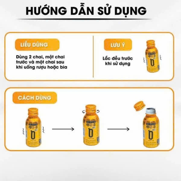 Nước Giải Rượu Ready Q (10 Chai) – Curcumin & Hovenia Dulcis Giảm Say, Bổ Gan