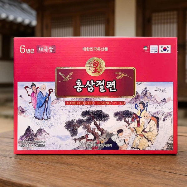 Hồng Sâm Củ Khô Thái Lát HG Bio 200g – Tinh Túy Nhân Sâm Hàn Quốc Nguyên Chất Cho Sức Khỏe Vàng