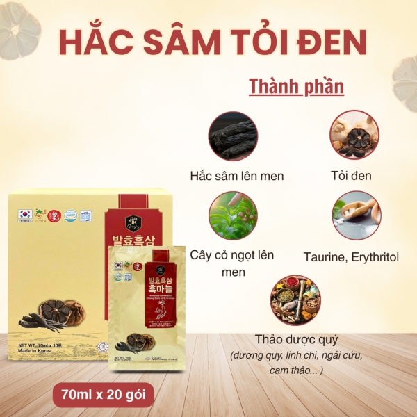 Hắc Sâm Tỏi Đen – Tinh Hoa Lên Men Bảo Vệ Tim Mạch Và Sinh Lực