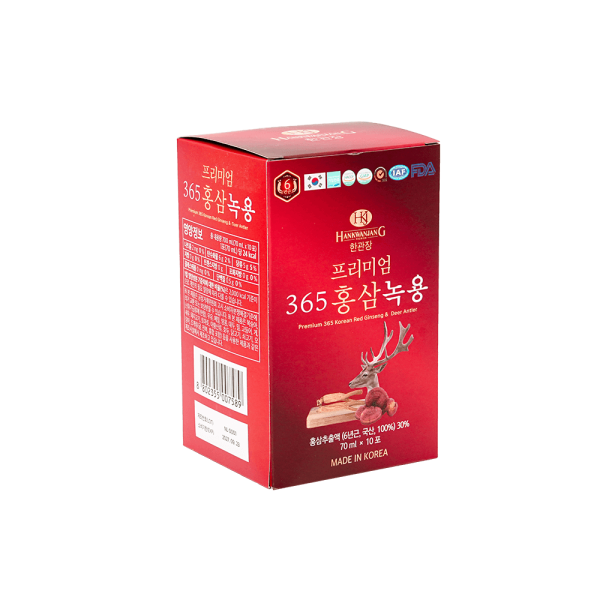 Nước Uống Hồng Sâm Nhung Hươu 365 (60 Gói x 70ml): Giải Pháp Sức Khỏe Toàn Diện