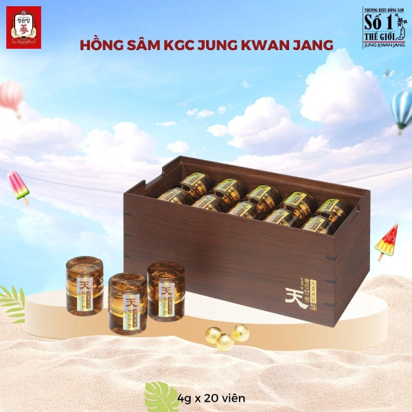 Thiên Sâm Linh Đan KGC Hwang Jin Dan Cheon Noble Line 20 viên – Tuyệt Tác Đại Bổ Khí Huyết, Tăng Cường Sinh Lực Và Trường Thọ