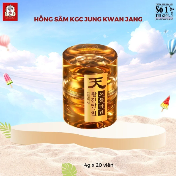 Thiên Sâm Linh Đan KGC Hwang Jin Dan Cheon Noble Line 20 viên – Tuyệt Tác Đại Bổ Khí Huyết, Tăng Cường Sinh Lực Và Trường Thọ