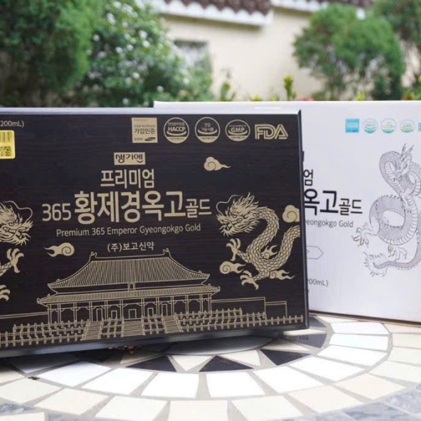 Tinh Chất Đông Trùng Premium 365 Emperor Gyeongokgo Gold 60 Ống Hàn Quốc – Bồi Bổ Toàn Diện, Quà Tặng Sức Khỏe Cao Cấp