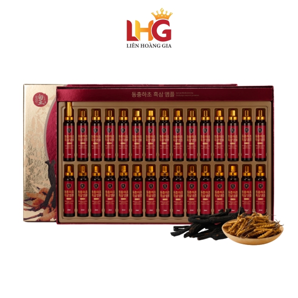 Tinh Chất Hắc Sâm Đông Trùng Ginseng King (Hộp 30 Ống x 20ml) – Bồi Bổ Sức Khỏe Toàn Diện