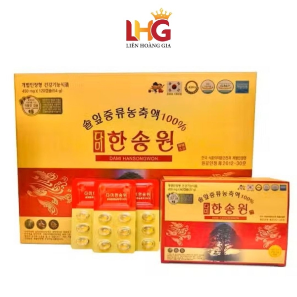 Tinh Dầu Thông Đỏ Chính Phủ Dami Hansongwon (60 Viên) – Chìa Khóa Vàng Thanh Lọc Mạch Máu
