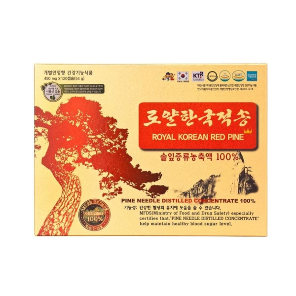 Tinh Dầu Thông Đỏ ROYAL Korean Red Pine 60 Viên – Thông Đỏ Hoàng Gia Hàn Quốc