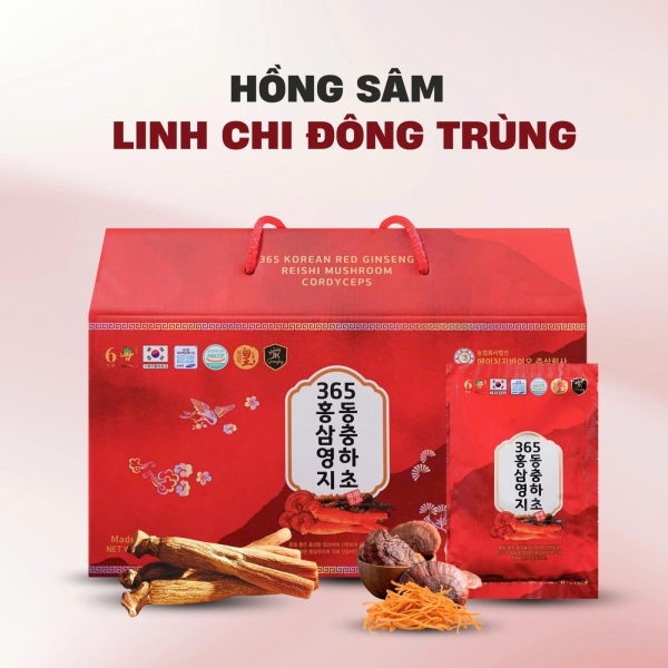 Nước Hồng Sâm Linh Chi Đông Trùng – Tinh Hoa 