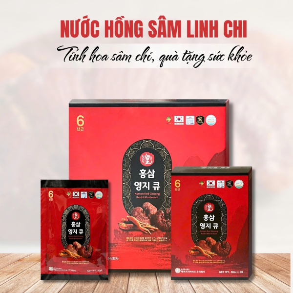 Nước Hồng Sâm Linh Chi Premium (30 Gói): Tinh Hoa Sức Khỏe Thượng Hạng 2026