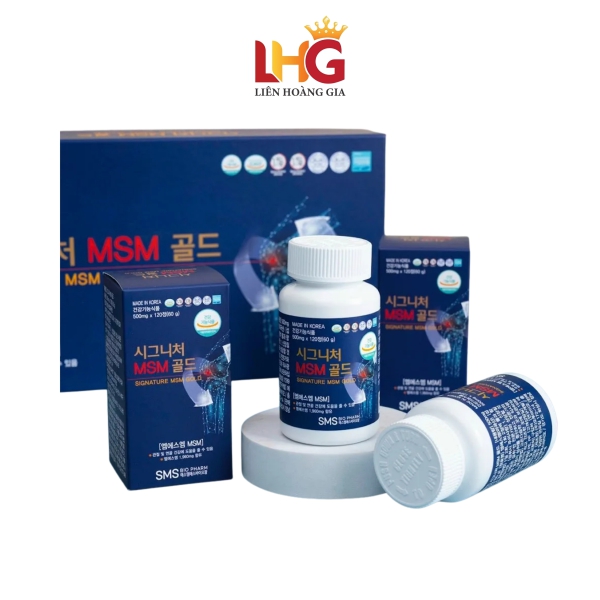 Viên Bổ Xương Khớp MSM Hàn Quốc (Hộp 4 Lọ x 480 Viên) - Công Thức Giảm Đau Toàn Diện