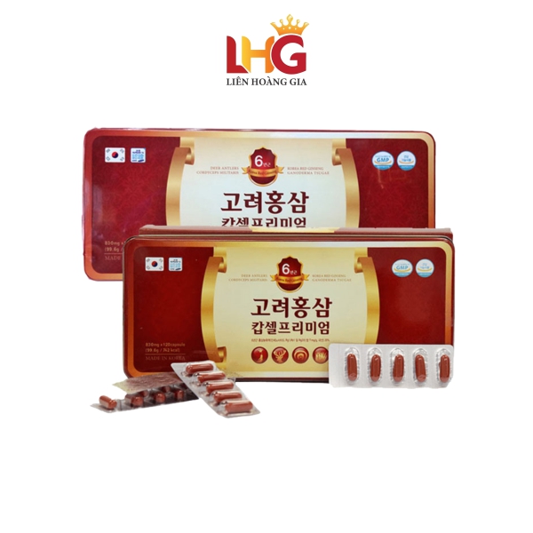 Viên Hồng Sâm Daedong Thượng Hạng phối ngũ nhung hươu, nấm linh chi và đông trùng hạ thảo giúp tăng đề kháng, bồi bổ cơ thể và phục hồi thể lực.