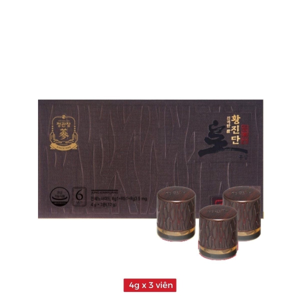 Viên Hồng Sâm Linh Đan KGC Hwangjindan 3 Viên – Tuyệt Tác Đại Bổ Khí Huyết, Tăng Cường Sinh Lực Và Trường Thọ