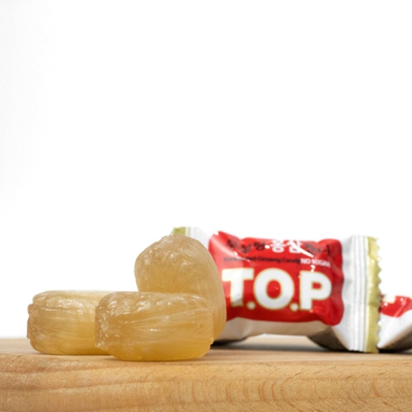 Kẹo Hồng Sâm T.O.P Daesan 500g – Kẹo Sâm Hàn Quốc Không Đường Cho Sức Khỏe