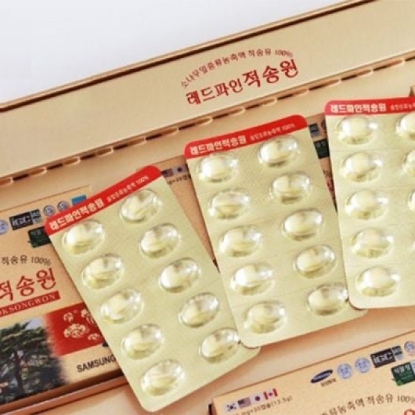 Tinh Dầu Thông Đỏ Chính Phủ Samsung Red Pine Jeok Song Won 180 Viên – Tinh Hoa Sức Khỏe Hàn Quốc