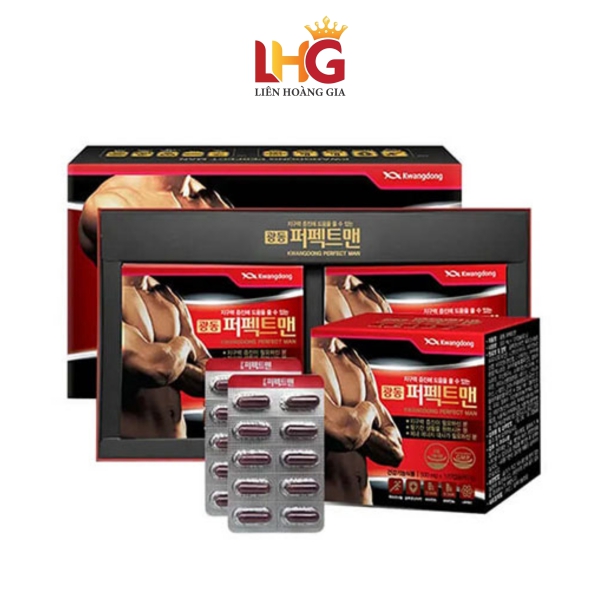 Viên Uống Bổ Thận Tráng Dương Kwangdong Perfect Man (Hộp 240 Viên) - Bí Quyết Bổ Thận Tráng Dương, Phục Hồi Phong Độ Nam Giới