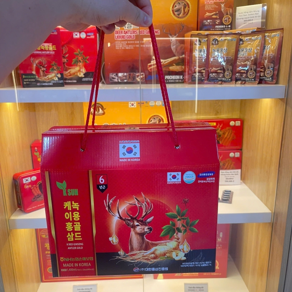 Nước Hồng Sâm Nhung Hươu Hàn Quốc KSun Nonghyup Hộp 20 Gói x 70ml