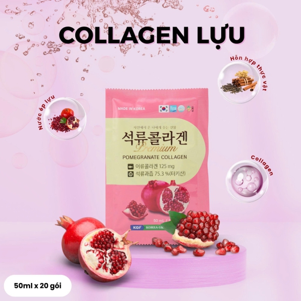 Đánh Thức Vẻ Đẹp Không Tuổi Với Nước Collagen Lựu Hàn Quốc Premium