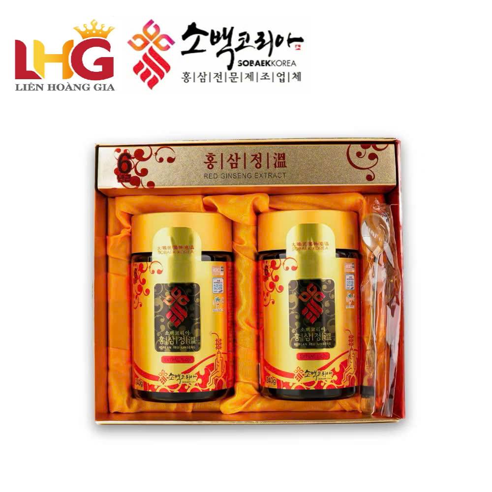 Cao hồng sâm hũ đôi Achimadang Hàn Quốc hộp gỗ