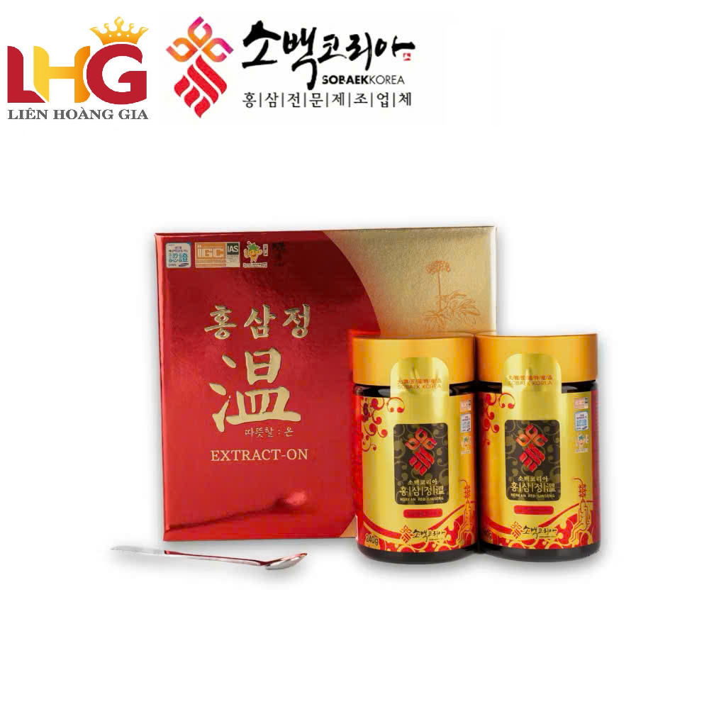 Cao Hồng Sâm 6 Năm Tuổi Sobaek Chính Hãng Hàn Quốc Hộp 2 Lọ x 240g