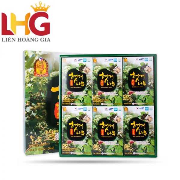 Nước Bổ gan giải rượu Korea Dream Gold Hovenia dulcis 30 gói x 70ml