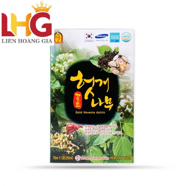Nước Bổ gan giải rượu Korea Dream Gold Hovenia dulcis 30 gói x 70ml