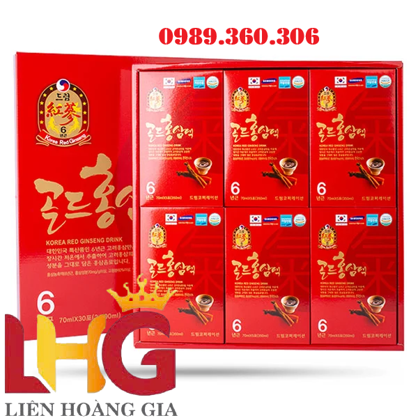 Hình ảnh hộp nước hồng sâm Chén Dream Hàn Quốc 30 gói
