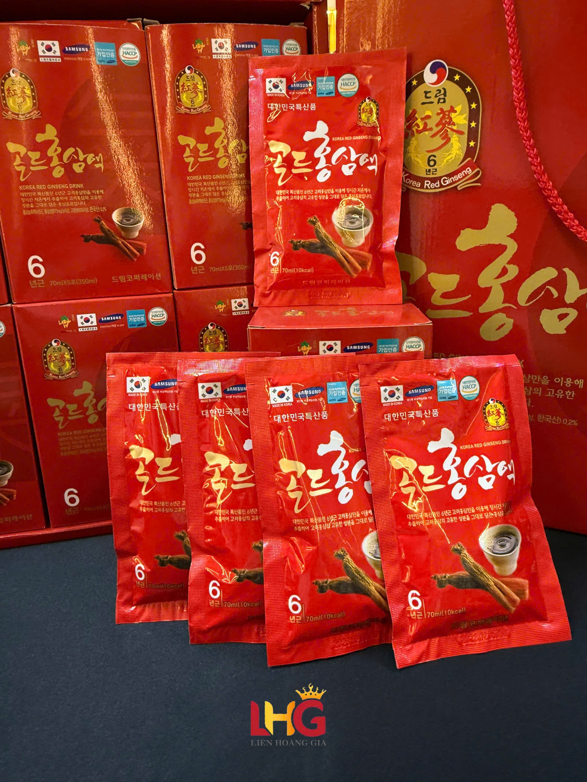 Nước hồng sâm Chén Dream Hàn Quốc hộp 30 gói 70ml chính hãng