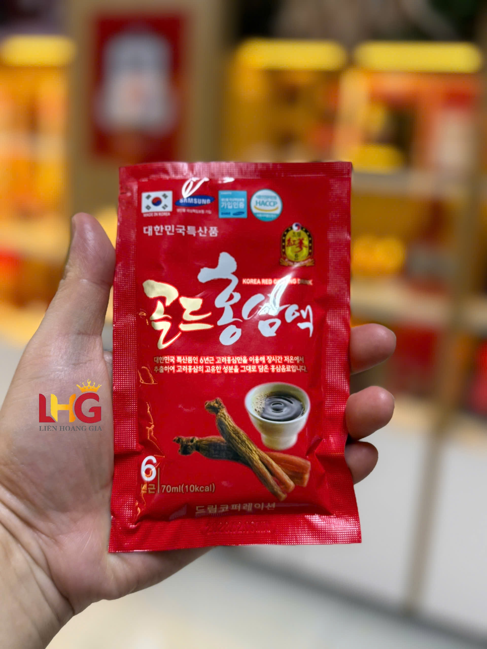 Nước hồng sâm chén Dream nhập khẩu chính hãng từ Hàn Quốc