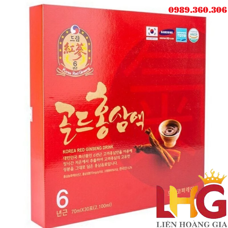 hiệu quả khi uống nước hồng sâm Hàn Quốc