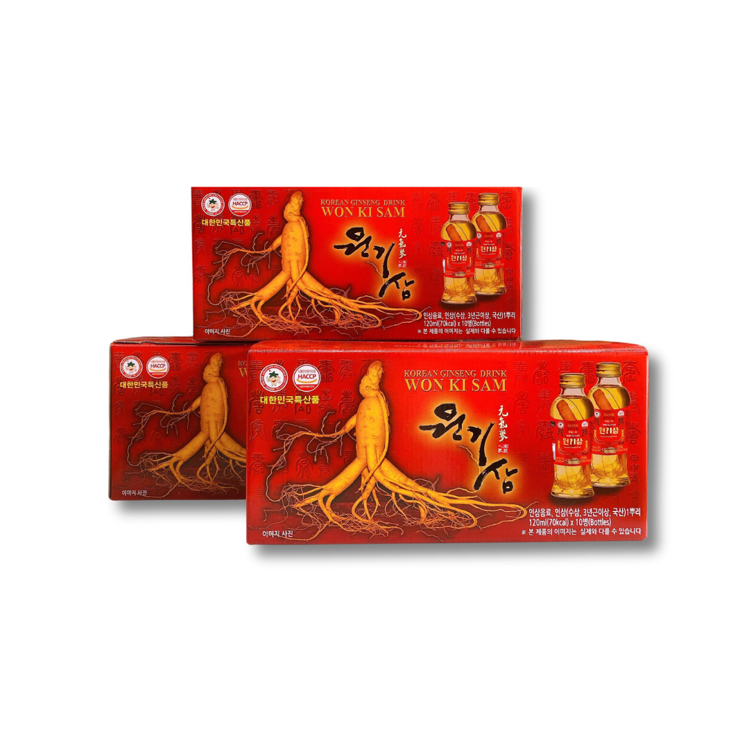nuoc hong sam co cu wonkisam han quoc hop 10 chai x 120ml