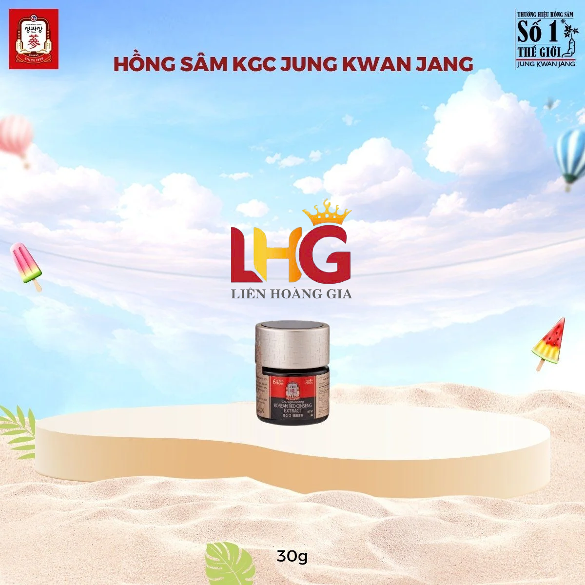 tinh chất hồng sâm cô đặc kgc global extract 30g