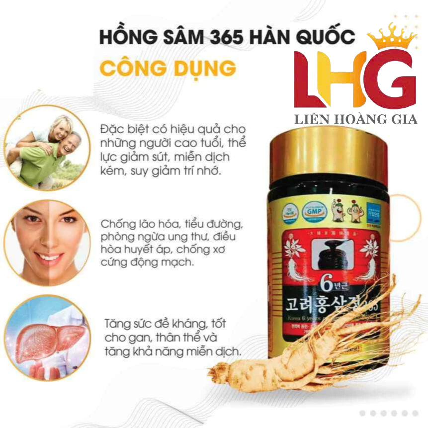 cao hong sam 365 han quoc hop 2 lo x 240g