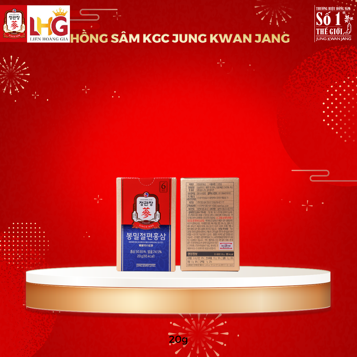 hồng sâm lát tẩm mật ong kgc
