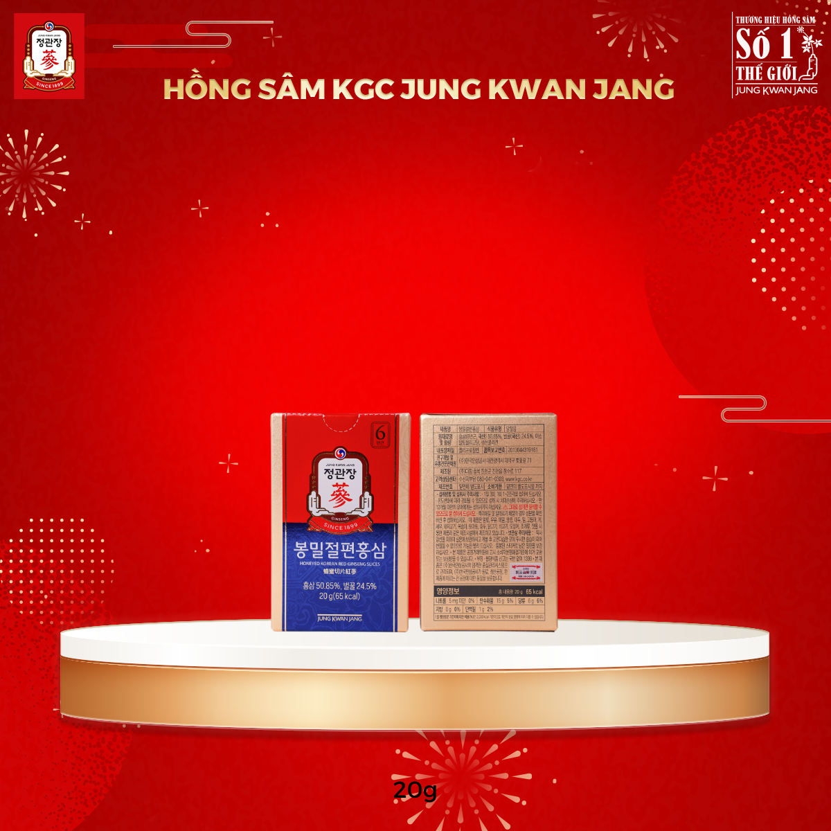 hồng sâm cát lát tẩm mật ong kgc