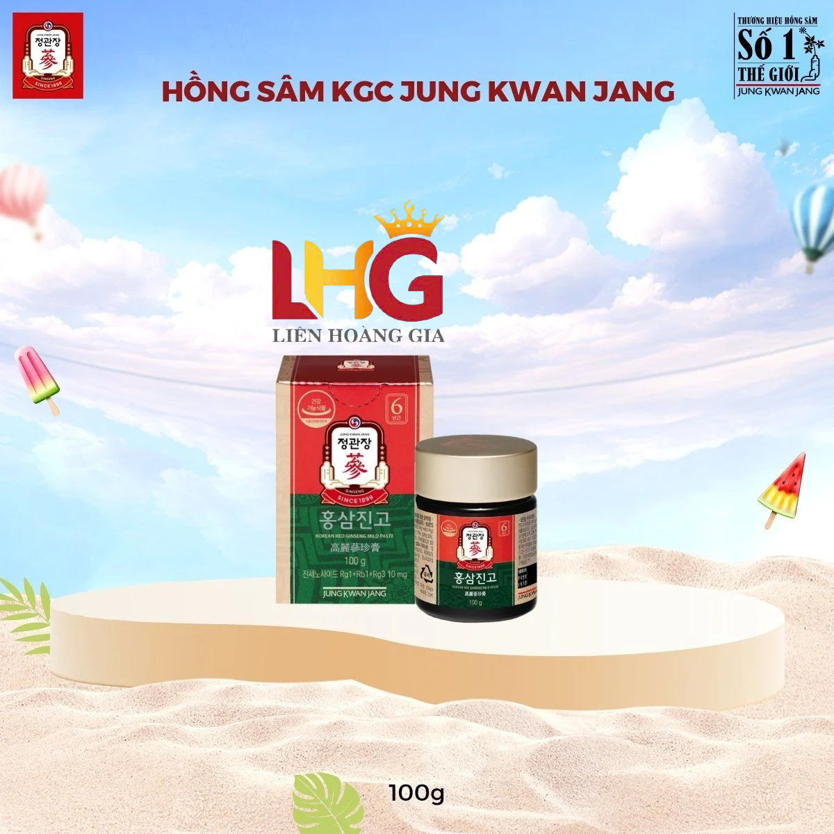 tinh chất hồng sâm mật ong kgc