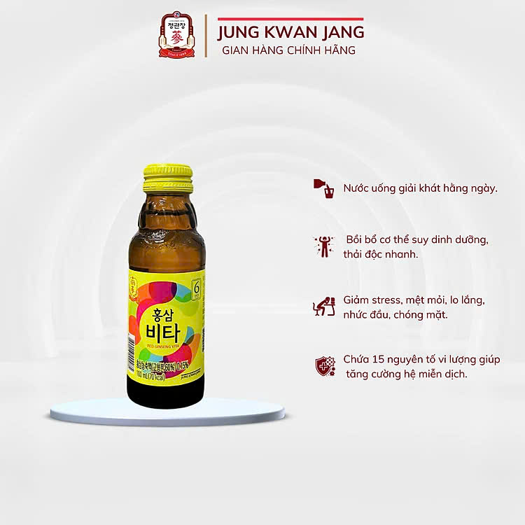 Nước Hồng Sâm Vita KGC 100mL tăng sức đề kháng