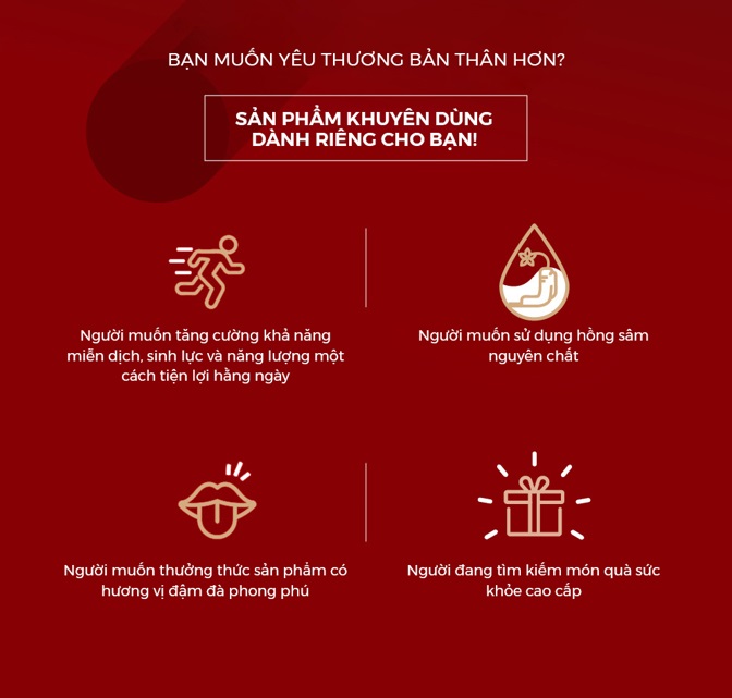 Mô tả hương vị tinh khiết, đậm đà của sâm cô đặc