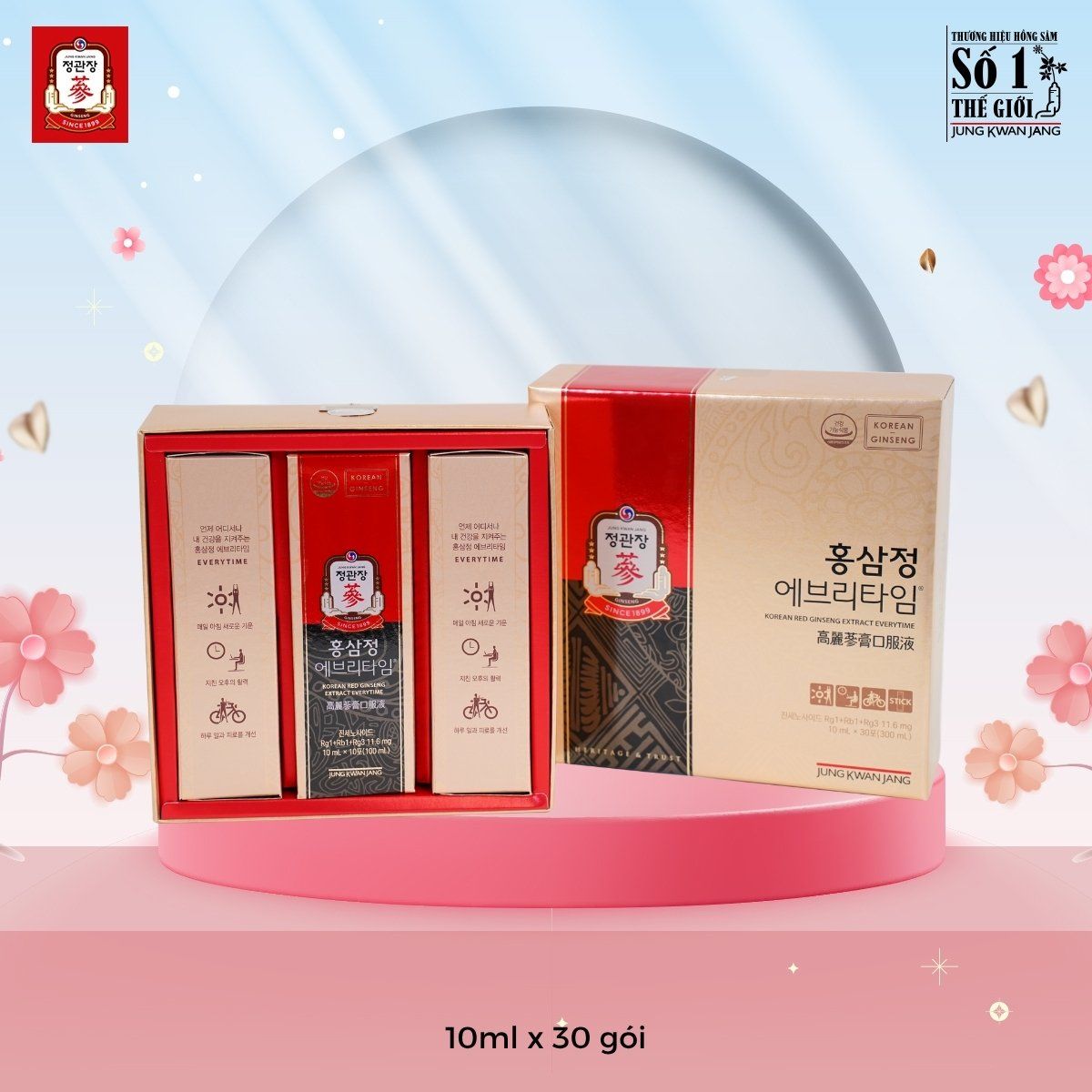 Hộp tinh chất hồng sâm KGC EveryTime Original 30 gói