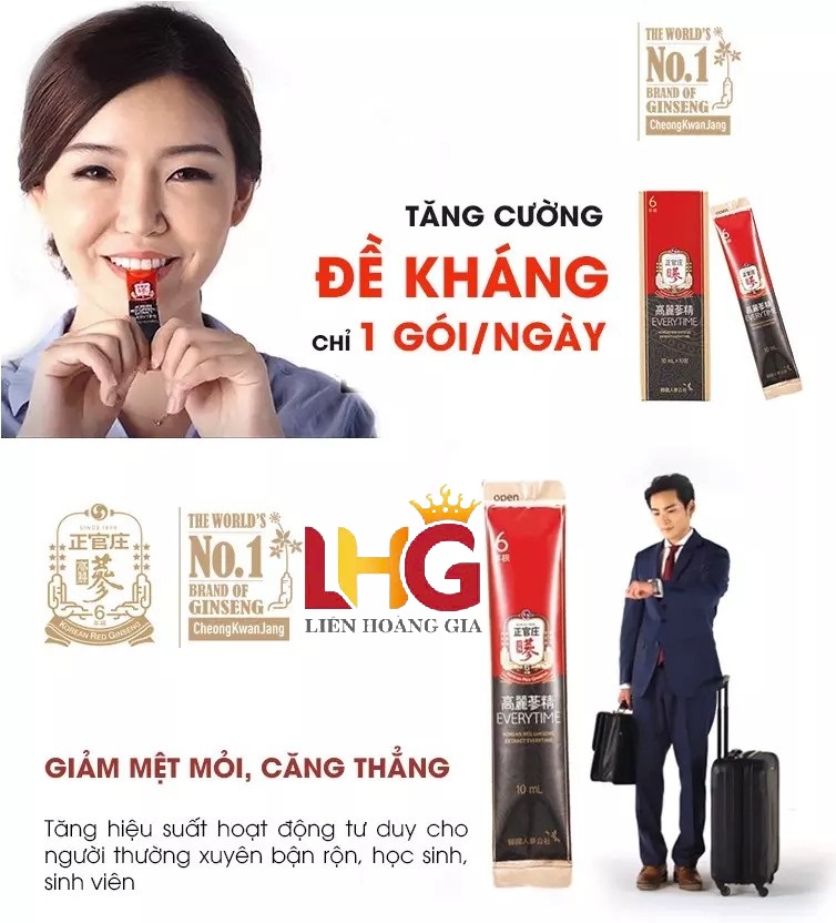 tinh chat hong sam pha san kgc extract everytime balance 10ml x 30 goi