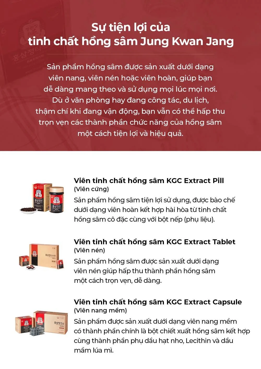 Viên Tinh Chất Hồng Sâm KGC Extract Pill 168g