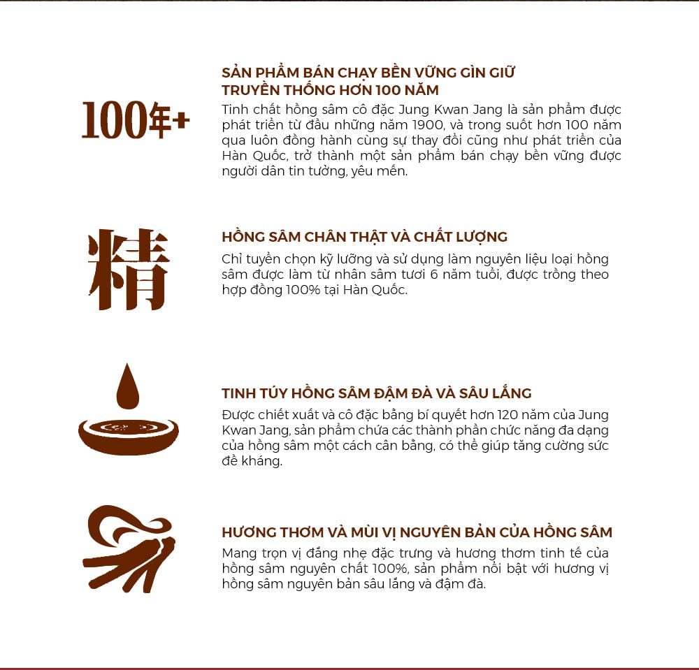 Một ly nước ấm được pha với tinh chất hồng sâm, minh họa cách sử dụng đơn giản và hiệu quả