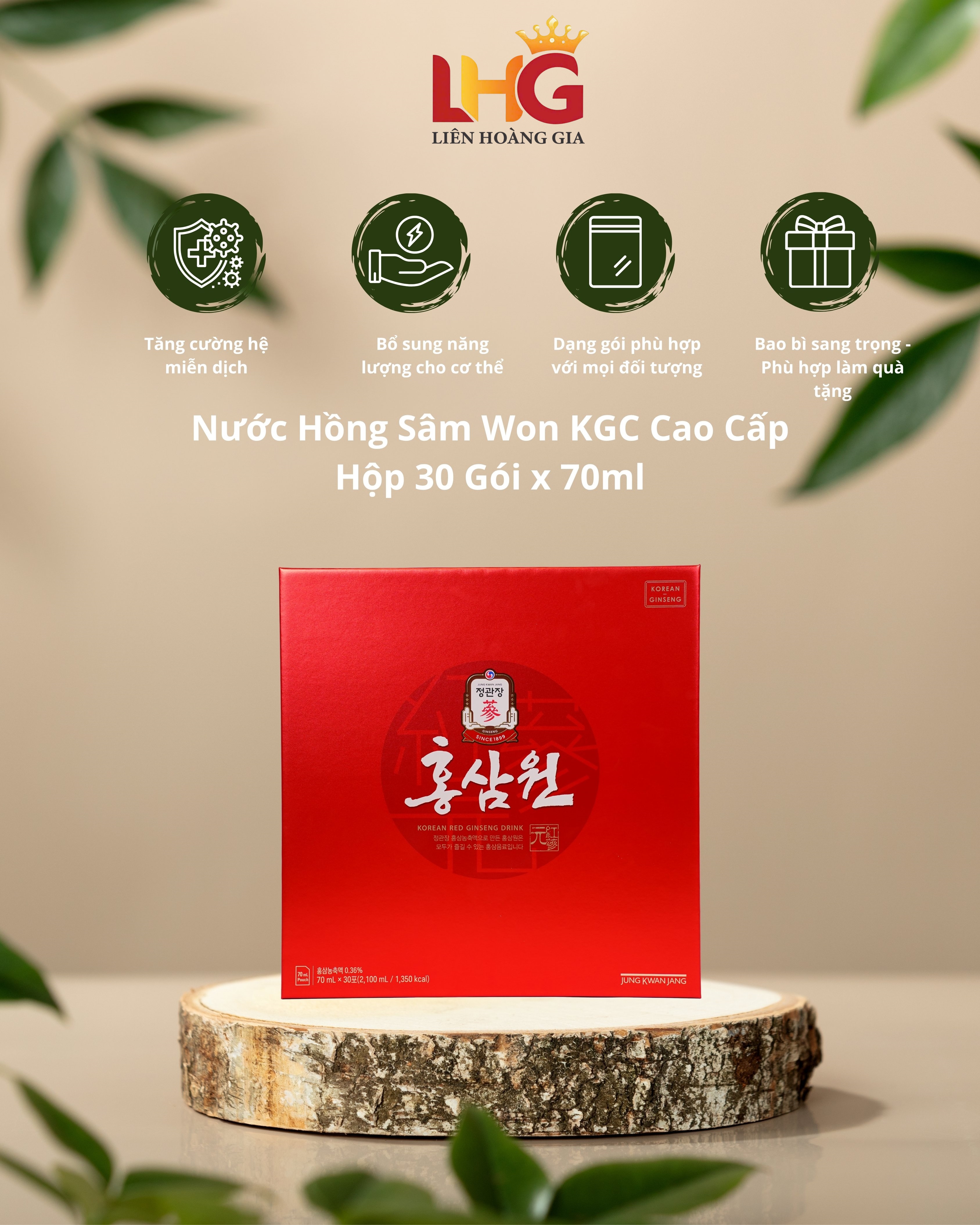 Bảng giá chiết khấu sỉ hấp dẫn dành cho đối tác nhập số lượng lớn Nước Hồng Sâm WON KGC