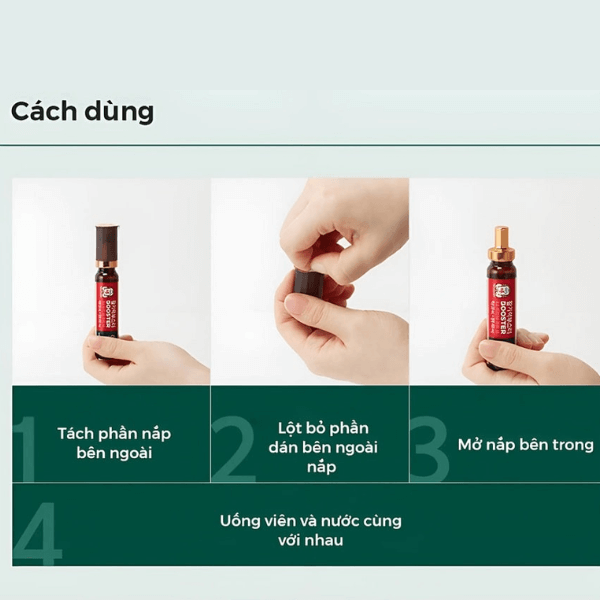 Hướng dẫn cách mở nắp và sử dụng ống hồng sâm KGC Booster